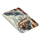 Meteora Griekenland Reislandschap vintage Magneet (Rechterzijde)