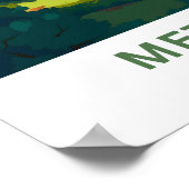 Meteora Griekenland Reisprint Poster (Hoek)