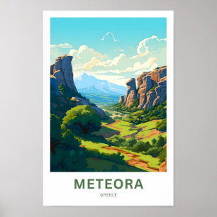 Meteora Griekenland Reisprint Poster