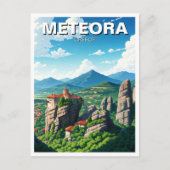 Meteora Griekenland Reizen Briefkaart (Voorkant)