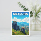 Meteora Griekenland Reizen Briefkaart (Staand voorkant)