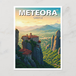 Meteora Griekenland Reizen Briefkaart