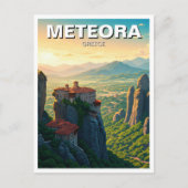 Meteora Griekenland Reizen Briefkaart (Voorkant)