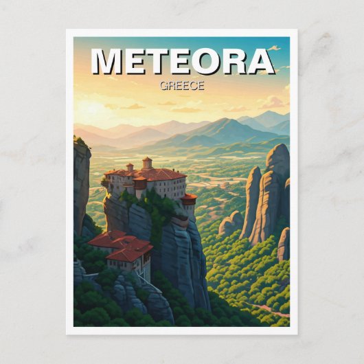 Meteora Griekenland Reizen Briefkaart
