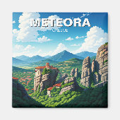 Meteora Griekenland reizen Magneet (Voorkant)