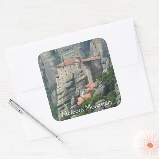 Meteora klooster 1 Sticker (Envelop)