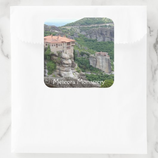 Meteora klooster 2 Sticker (Tas)