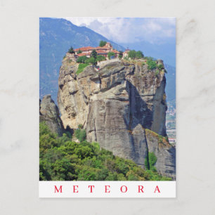 Meteora klooster uitzicht ansichtkaart briefkaart