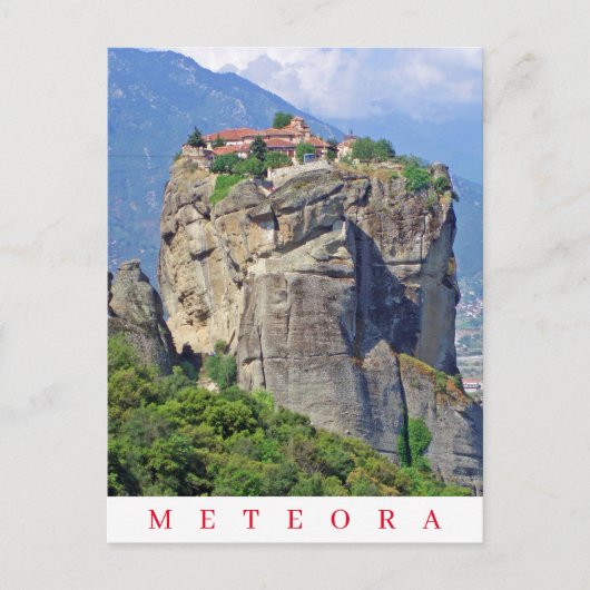 Meteora klooster uitzicht ansichtkaart briefkaart (Voorkant)