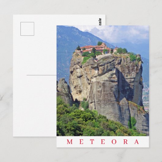 Meteora klooster uitzicht briefkaart (Voorkant / Achterkant)