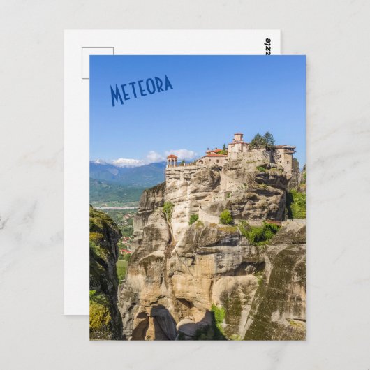 Meteora kloosters, Grieks Briefkaart (Voorkant / Achterkant)