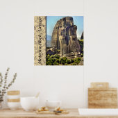 Meteora Rots, Griekenland Foto Poster (Keuken)