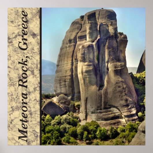Meteora Rots, Griekenland Foto Poster (Voorkant)