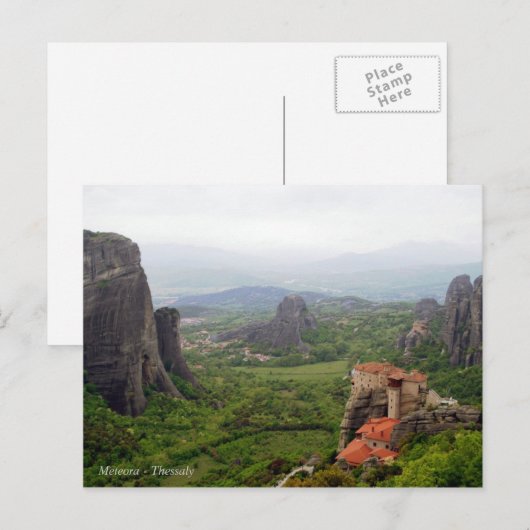 Meteora - Thessalië Briefkaart (Voorkant / Achterkant)
