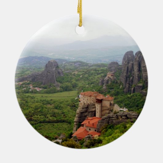 Meteora - Thessalië Keramisch Ornament (Achterkant)