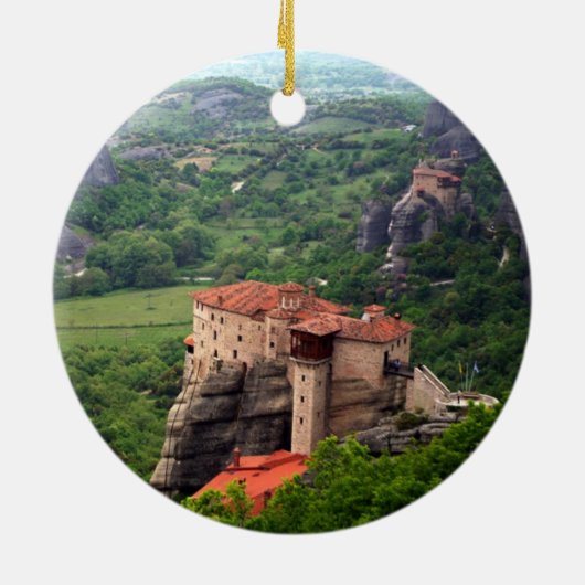 Meteora - Thessalië Keramisch Ornament (Achterkant)