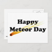 Meteordag Briefkaart (Voorkant / Achterkant)