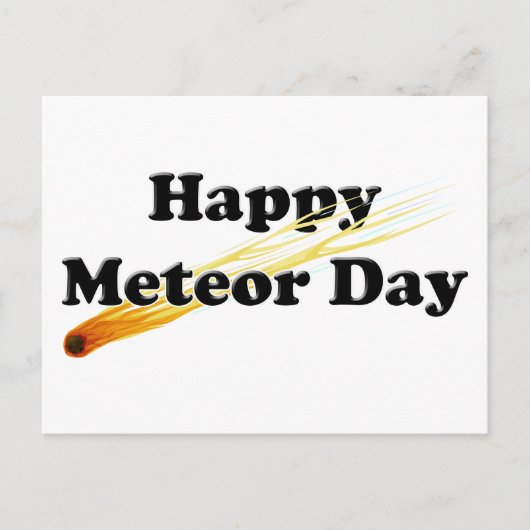 Meteordag Briefkaart (Voorkant)