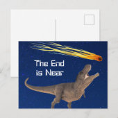 Meteoriet Dinosauruseinde is Naderende Ramp Briefkaart (Voorkant / Achterkant)