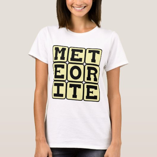 Meteoriet, ruimtepuin t-shirt (Voorkant)
