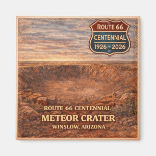 Meteorietkrater Winslow Arizona Eeuwfeest Magneet