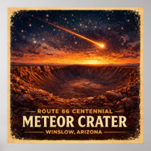 Meteorietkrater Winslow Arizona Eeuwfeest