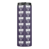 Meteorite Paarse kunsten en kunstzinnige libellen Thermosbeker (Achterkant)