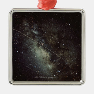 Meteorite Streak Metalen Ornament