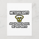 Meteorologen...gewone mensen, alleen slimmer briefkaart (Voorkant)
