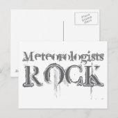 Meteorologen Rock Briefkaart (Voorkant / Achterkant)