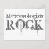 Meteorologen Rock Briefkaart (Voorkant)