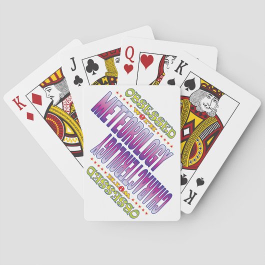 Meteorologie 2 geobsedeerd speelkaarten (Achterkant)