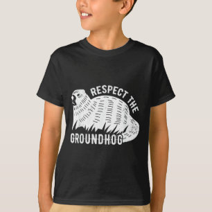 Meteorologie Grappig Respecteer de Groundhog Day V T-shirt