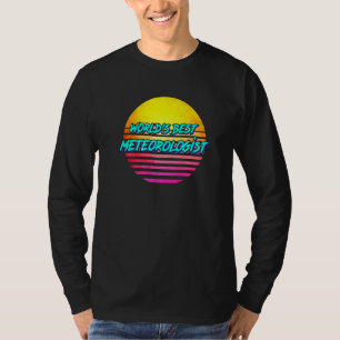 Meteorologie idea werpt beste meteoroloog op t-shirt