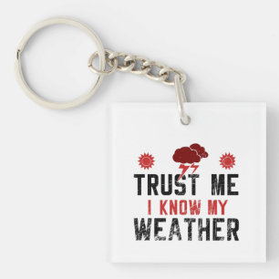 Meteorologie - ik ken mijn weer sleutelhanger