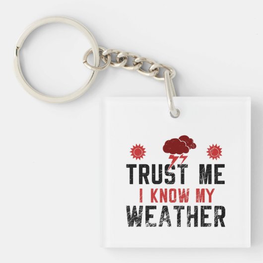 Meteorologie - ik ken mijn weer sleutelhanger (voorkant)
