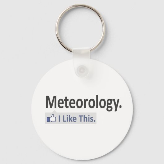 Meteorologie...ik vind dit leuk sleutelhanger (Voorkant)