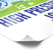 Meteorologie is een hogedrukbaan weerman foto afdruk (Hoek)