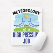 Meteorologie is een hogedrukbaan weerman muismat (Met muis)
