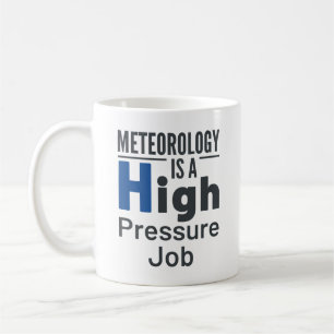 Meteorologie is een hoogdruktak-meteoroloog koffiemok