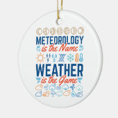 Meteorologie is het naamweer het spel keramisch ornament (Links)