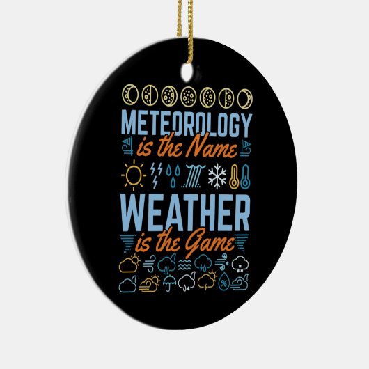 Meteorologie is het naamweer het spel keramisch ornament (Rechts)