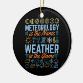 Meteorologie is het naamweer het spel keramisch ornament (Links)