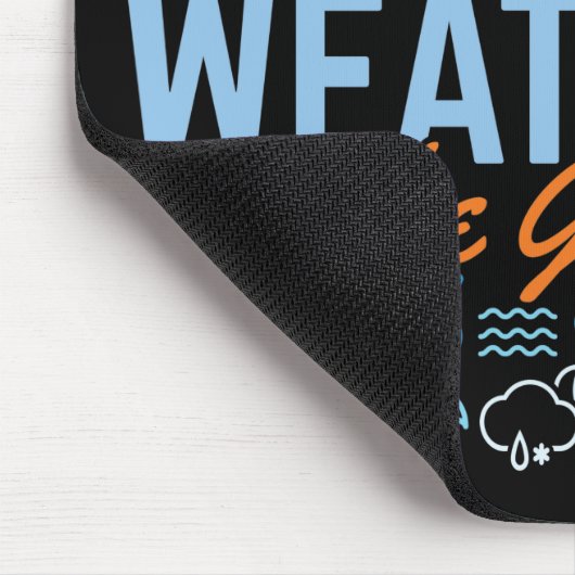 Meteorologie is het naamweer het spel muismat (Hoek)