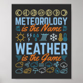 Meteorologie is het naamweer het spel poster (Voorkant)