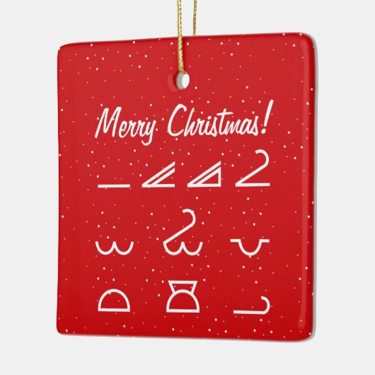 Meteorologie Keramisch Ornament (Links)