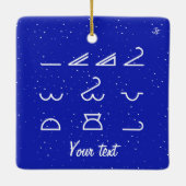 Meteorologie Keramisch Ornament (Achterkant)