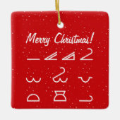 Meteorologie Keramisch Ornament (Voorkant)