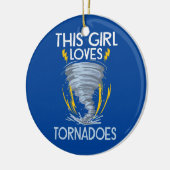 Meteorologie Kinder Storm Tornado die Storm verjaa Keramisch Ornament (Links)