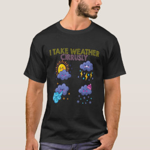 Meteorologie Meteoroloog ik neem de weercirkel in T-shirt